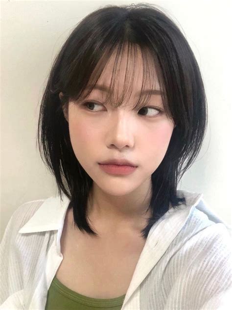 asian layered short hair